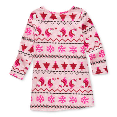 North Pole Trading Co. Christmas Toddler Girls Long Sleeve T-Shirt Dress