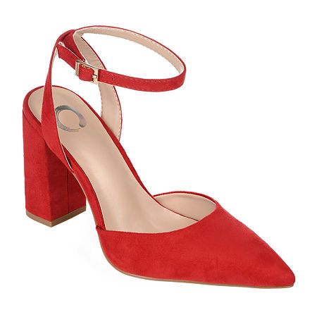  -Journee Collection Womens Tyyra Pointed Toe Block Heel Pumps