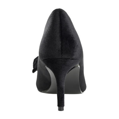 Journee Collection Womens Crystol Pointed Closed Toe Stiletto Heel Pumps