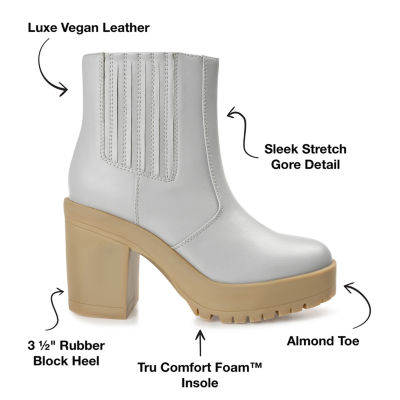 Journee Collection Womens Riplee Block Heel Booties