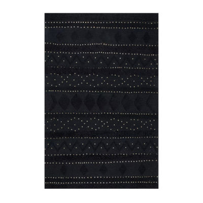 nuLoom Durden High Low Geometric Wool Woven Rug