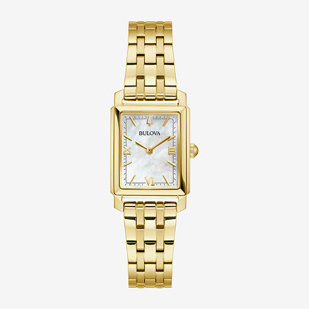 Womens Gold Tone Stainless Steel Bracelet Watch , One Size - BULOVA 97L177