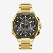 Bulova Precisionist Mens Gold Tone Stainless Steel Bracelet Watch