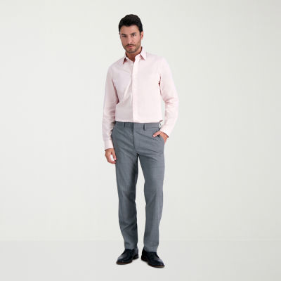 Haggar Mens Slim Fit Flat Front Pant