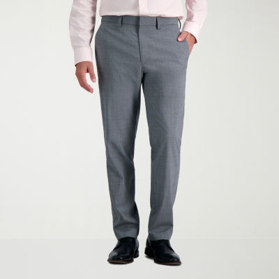 Haggar Mens Slim Fit Flat Front Pant