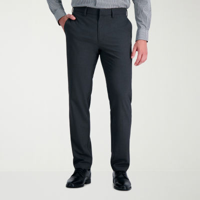 Haggar Mens Slim Fit Flat Front Pant