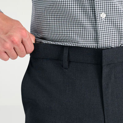 Haggar JMH Mens Slim Fit Flat Front Dress Pant