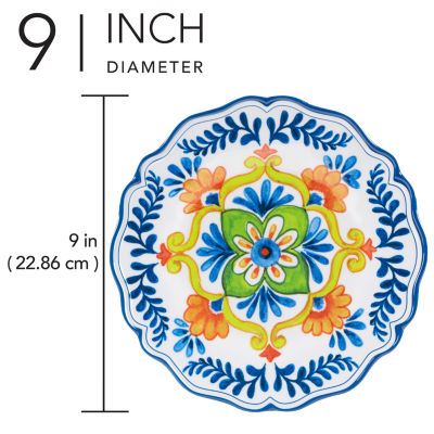 Certified International Flores 4-pc. Melamine Salad Plate