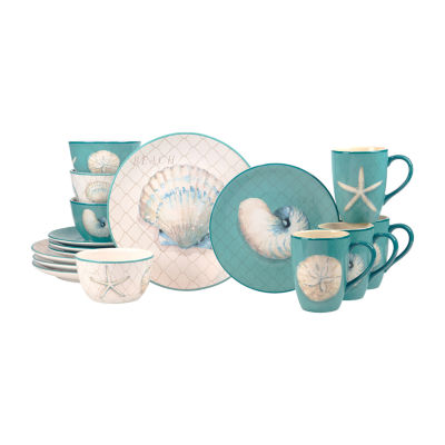 Certified International Ocean View 16-pc. Earthenware Dinnerware Set