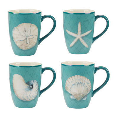 Certified International Ocean View 4-pc. Coffee Mug