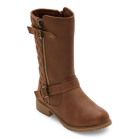 Thereabouts Toddler Girls Lil Hailey Flat Heel Riding Boots, 6 Medium, Brown