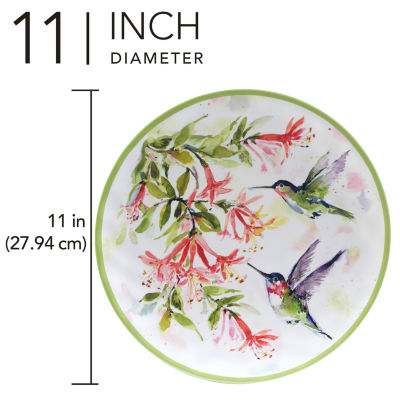 Certified International Hummingsbirds 6-pc. Melamine Dinner Plate