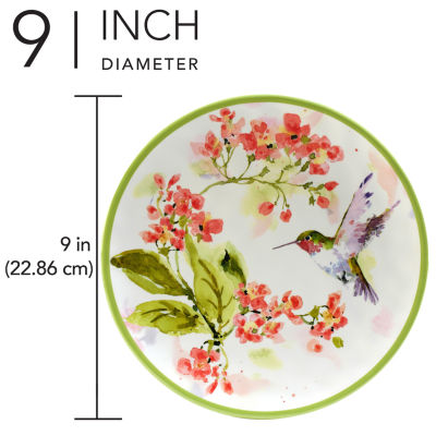 Certified International Hummingsbirds 6-pc. Melamine Salad Plate