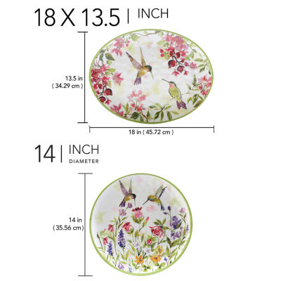 Certified International Hummingsbirds 2-pc. Serving Set