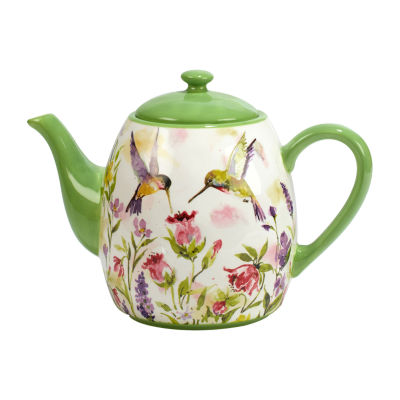 Certified International Hummingsbirds Ceramic Teapot