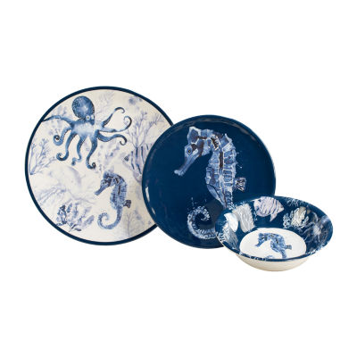 Certified International Sea Life 12-pc. Melamine Dinnerware Set