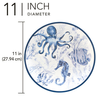 Certified International Sea Life 6-pc. Melamine Dinner Plate