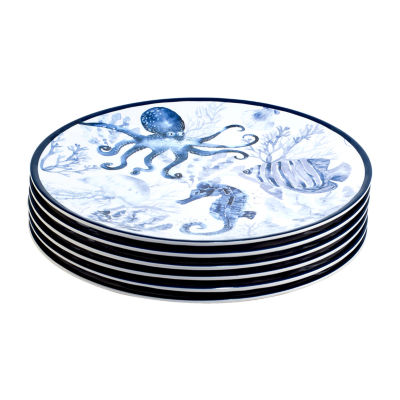 Certified International Sea Life 6-pc. Melamine Dinner Plate