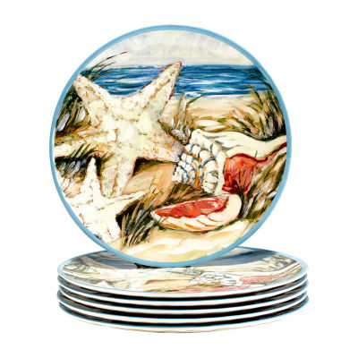 Certified International Seacoast 6-pc. Melamine Dinner Plate