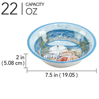 Certified International Seacoast 6-pc. Melamine Soup Bowl