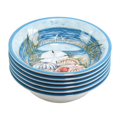 Certified International Seacoast 6-pc. Melamine Soup Bowl