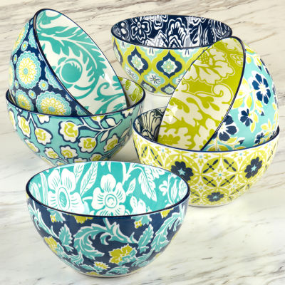 Certified International Tapestry 6-pc. Porcelain Ice Cream Bowl