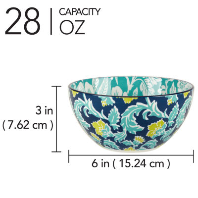 Certified International Tapestry 6-pc. Porcelain Ice Cream Bowl