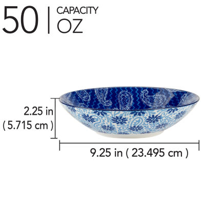 Certified International Carnival Blue 6-pc. Porcelain Soup Bowl