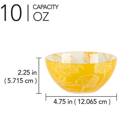 Certified International Botanical 6-pc. Porcelain Fruit Bowl