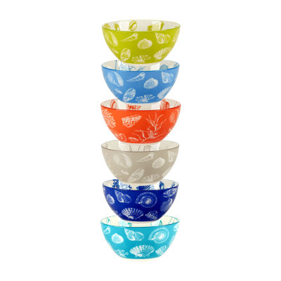 Certified International Seaside 6-pc. Porcelain Ice Cream Bowl