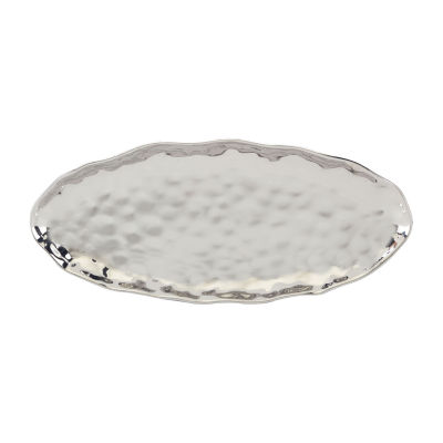 Certified International Silver Coast Serving Platter Porcelain