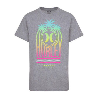Hurley Big Boys Crew Neck Short Sleeve Graphic T-Shirt