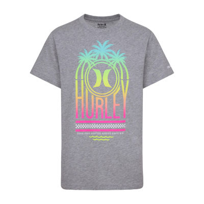 Hurley Big Boys Crew Neck Short Sleeve Graphic T-Shirt