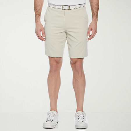 PGA TOUR 9 Inch 10" Mens Moisture Wicking Golf Short, 40, Beige
