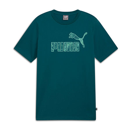 PUMA Big and Tall Mens Crew Neck Short Sleeve Graphic T-Shirt, 3x-large Tall, Green