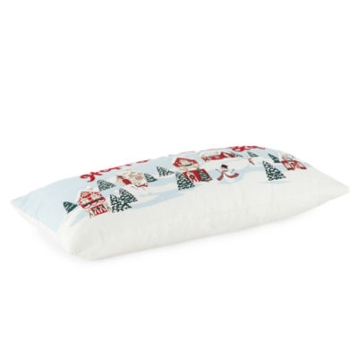 North Pole Trading Co. Happy Holidays Lumbar Pillow