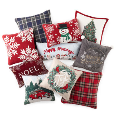 North Pole Trading Co. Happy Holidays Lumbar Pillow