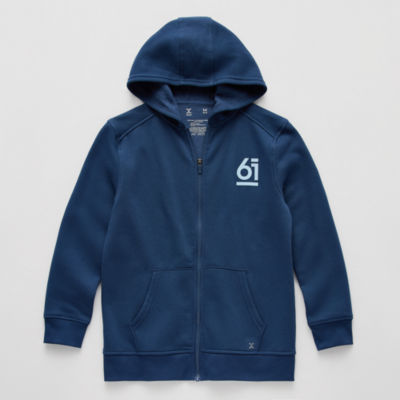 Xersion Little & Big Kid Boys Long Sleeve Fleece Zipper Active Hoodie