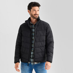 St. John's Bay padded jacket 90’s Vintage St John's Bay Outdoor Coat M 90s Beige Zip Snap - Etsy