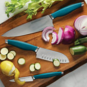 Rachael Ray® Cucina Cutlery 2-pc. Santoku Knife Set - Acacia Wood Handles,  Color: Brown - JCPenney