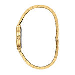 Bulova Rhapsody Womens Diamond Accent Gold Tone Stainless Steel Bracelet Watch 97p144