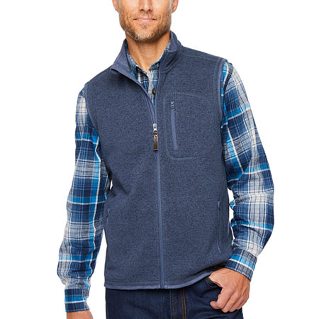 Smiths Workwear Mens Fleece Vest, X-large, Blue