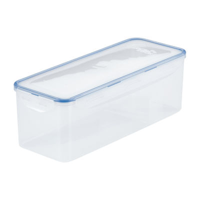 Pantry Bread Box with Divider Clear Food Storage Container Airtight  21.1-Cup