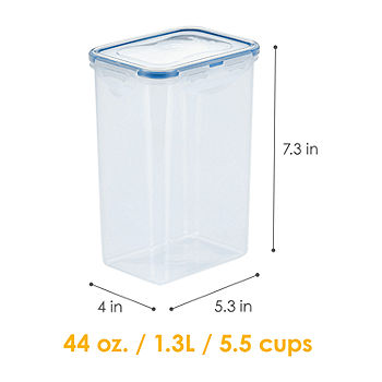 Food Storage Container, Square, Glass, 5.5-Cup
