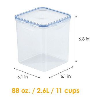 11-cup Rectangular Glass Food Storage Container