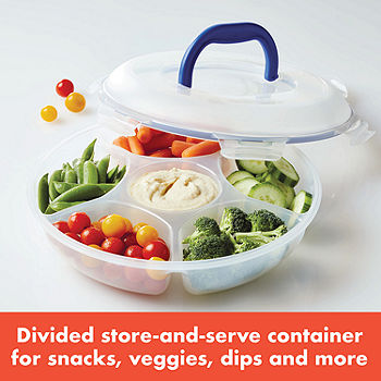 Easy Essentials Divided Food Storage Containers 54oz 2 PC Set