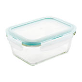 Lock & Lock Purely Better Vented Glass Food Storage Container, 47-Ounce, Clear