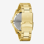 Bulova Mens Gold Tone Stainless Steel Bracelet Watch 98b375