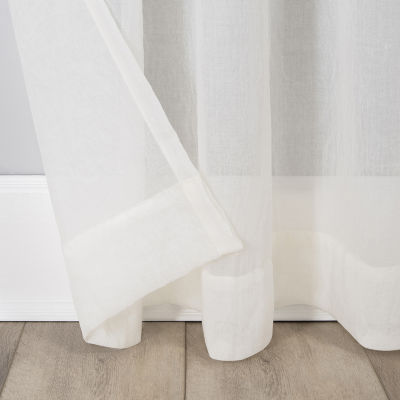 Lichtenberg Lola Rod Pocket Sheer Single Curtain Panel