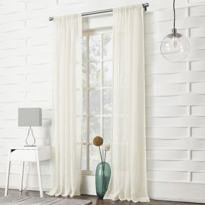Lichtenberg Lola Rod Pocket Sheer Single Curtain Panel